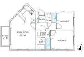 恕庵南麻布 201 間取り図