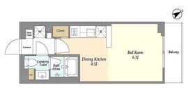 コンフォリア上目黒 408 間取り図