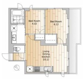 グランドヒルズ池尻 302 間取り図