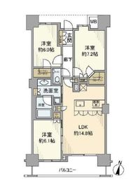 アトラス品川中延 1階 間取り図