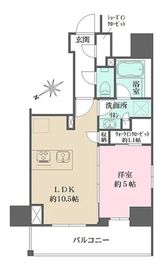 ザ・パークワンズ門前仲町 10階 間取り図