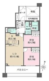 パークハウス中野広町 5階 間取り図