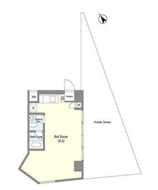 ディームス等々力 701 間取り図