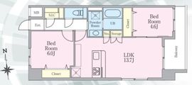 カームライズ 301 間取り図
