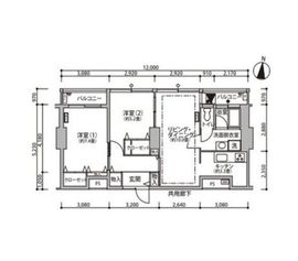 東雲キャナルコートCODAN 11-1315 間取り図