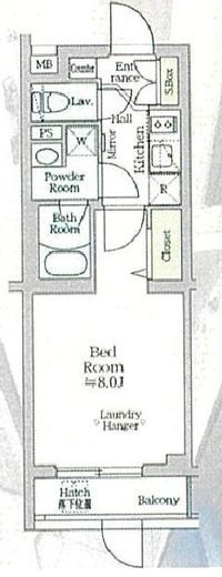 アイルプレミアム西新宿 1階 間取り図