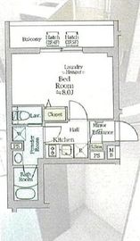 アイルプレミアム西新宿 2階 間取り図