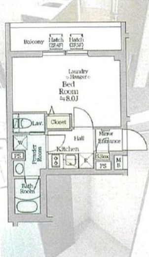 アイルプレミアム西新宿 4階 間取り図