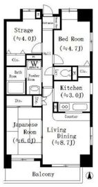 グリーンコート 406 間取り図