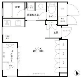 エル・セレーノ西早稲田 320 間取り図