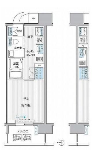 セントラーレ新城 1103 間取り図