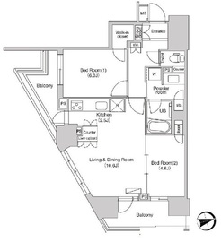 エミリブ石神井公園 506 間取り図