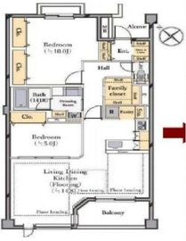 グランヴェール代官山青葉台 3階 間取り図