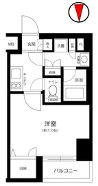 プレール・ドゥーク西新宿5丁目 6階 間取り図