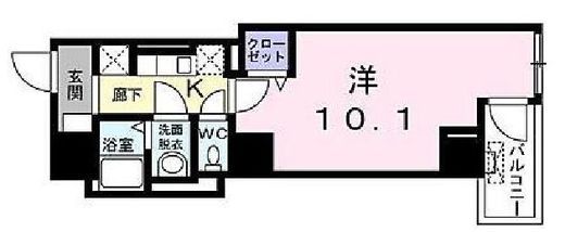 グランドルチェ駒込 202 間取り図