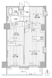グランシャルール武蔵境 1205 間取り図