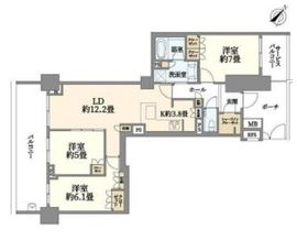 ブランズ二子玉川 3階 間取り図