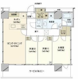 THE YOKOHAMA FRONT TOWER (ザ・ヨコハマフロントタワー) 36階 間取り図