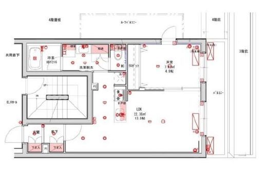 ハーモニーレジデンス品川大井町 501 間取り図