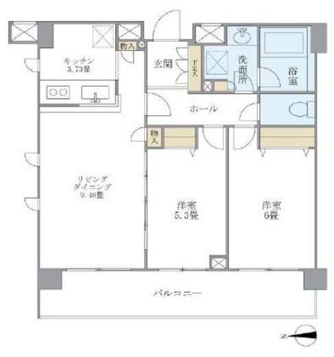 プレミアコンフォート高井戸 403 間取り図