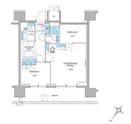 ルフォンプログレ西大井プレミア 909 間取り図