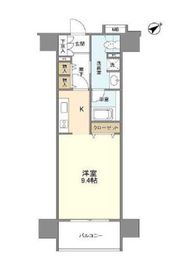 クリオ五反田 1403 間取り図