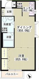 パーク西小山 202 間取り図