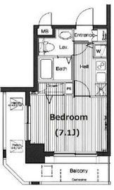 グランド・ガーラ横浜伊勢佐木町 7階 間取り図