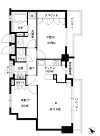 エスティメゾン巣鴨 502 間取り図