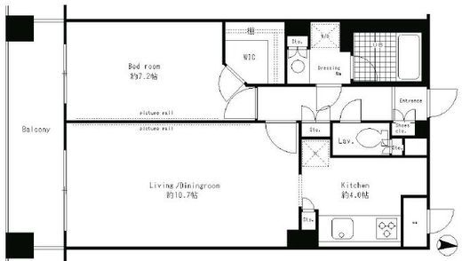 CITY PLACE AYASE 607 間取り図