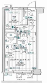 パレステージ武蔵小金井II 4階 間取り図