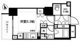 パークリュクス虎ノ門 202 間取り図