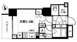 パークリュクス虎ノ門 202 間取り図