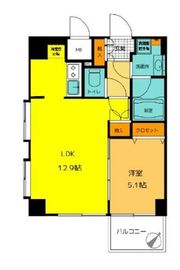 ダイナシティ文京根津 6階 間取り図