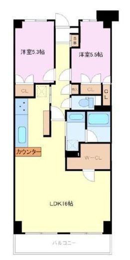 ルネ門前仲町パークステイツ 3階 間取り図