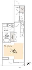 LUMIEC suite EBISU (ルミークスイート恵比寿) 303 間取り図