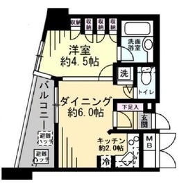 イトーピアアルファシティ池袋 2階 間取り図