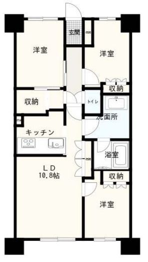 リーフィアレジデンス杉並井草森公園 6階 間取り図