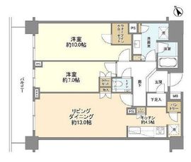 常盤松ハウス 1階 間取り図