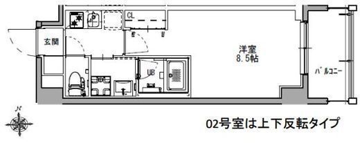 La Douceur蒲田 (ラドゥセール蒲田) 902 間取り図