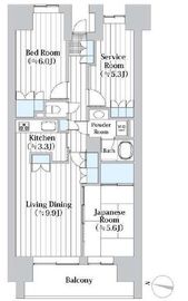 イーストパークス大島サザンスクエア 2階 間取り図