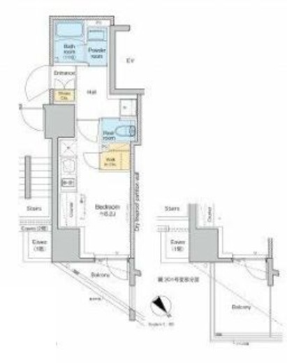 プラウドフラット文京千駄木 505 間取り図