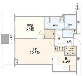 マークワンタワー長津田 11階 間取り図