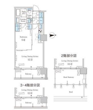 パークアクシス池田山 212 間取り図