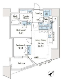 パークホームズ文京本駒込 3階 間取り図