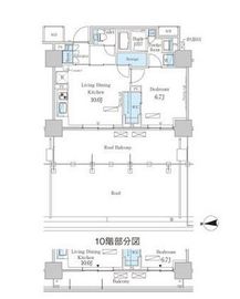 パークアクシス池田山 1003 間取り図