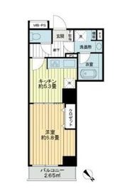 ライオンズマンション飯田橋駅前 9階 間取り図