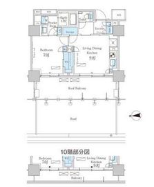 パークアクシス池田山 1002 間取り図