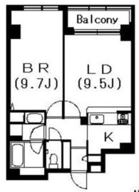 ヒルコート千駄木 4階 間取り図