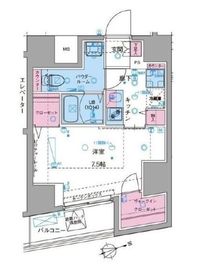 ジェノヴィア駒込駅グリーンヴェール 5階 間取り図